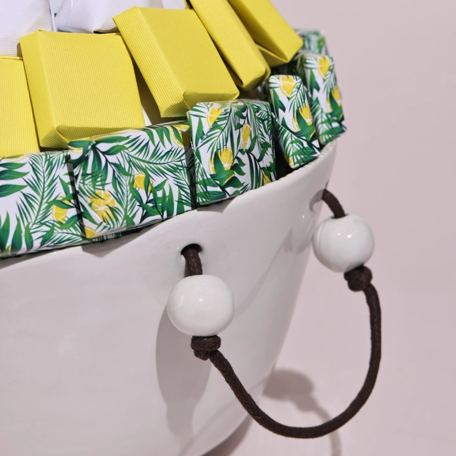 1.3KG Porcelain Bowl with Handles, Les Rêves d'Été - Image 2